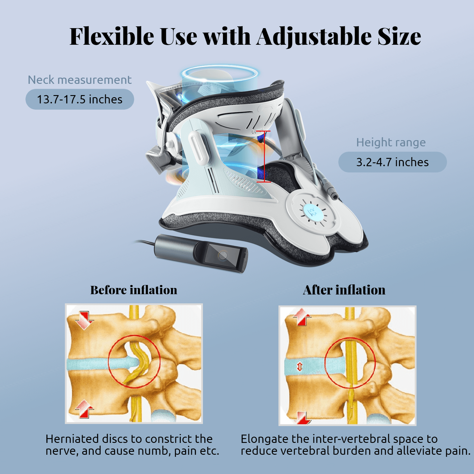benefit- flexible use with adjustable size