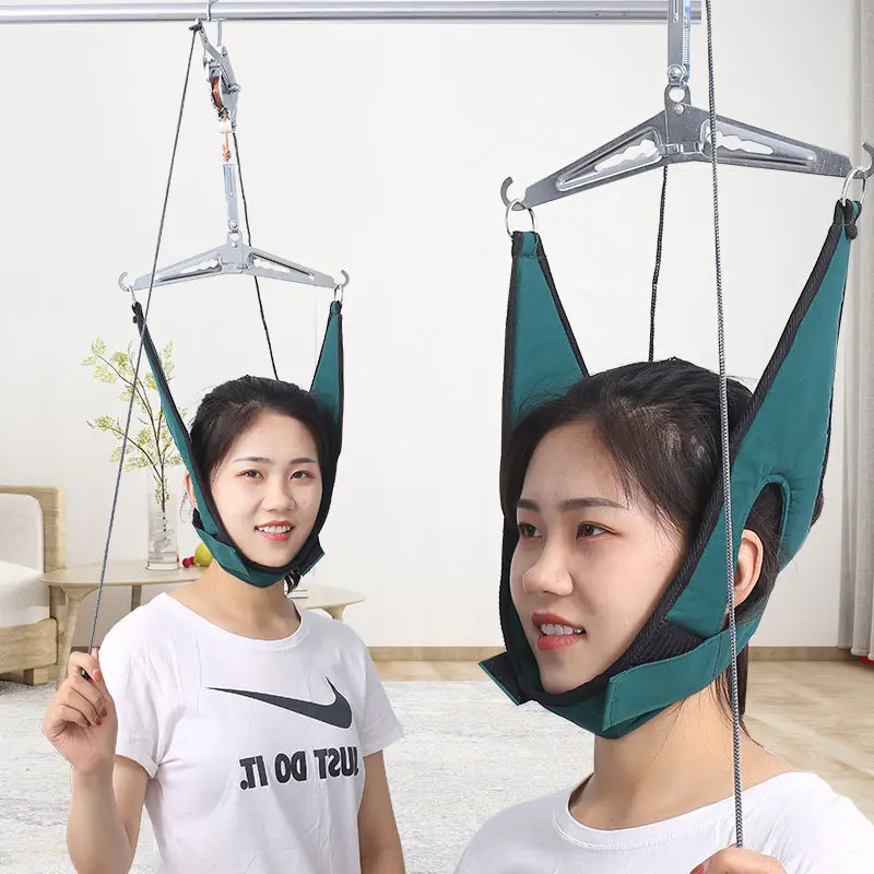 over-the-door cervical neck traction device